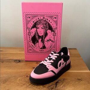 NEW Niki Minaj x Loci Pink Black Neo Sneakers EU 38 US 7 Reg. $145